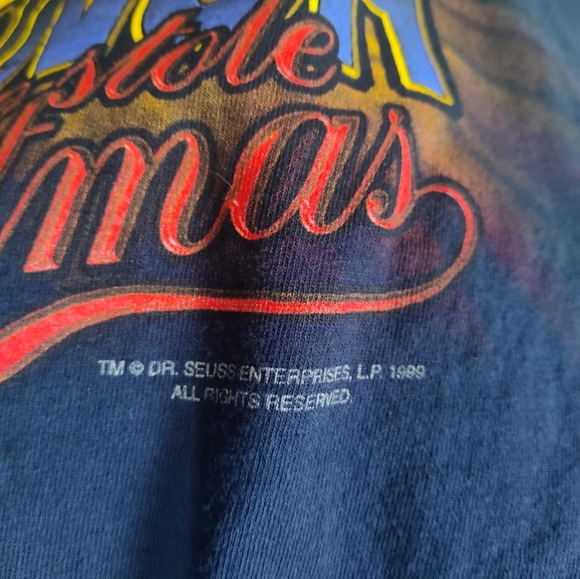 Vintage The Grinch Who Stole Christmas Shirt Tultex Dr Suess Adult Large - Picture 3 of 8